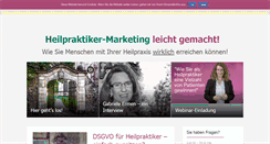 Desktop Screenshot of heilpraktiker-marketing.com