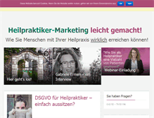 Tablet Screenshot of heilpraktiker-marketing.com